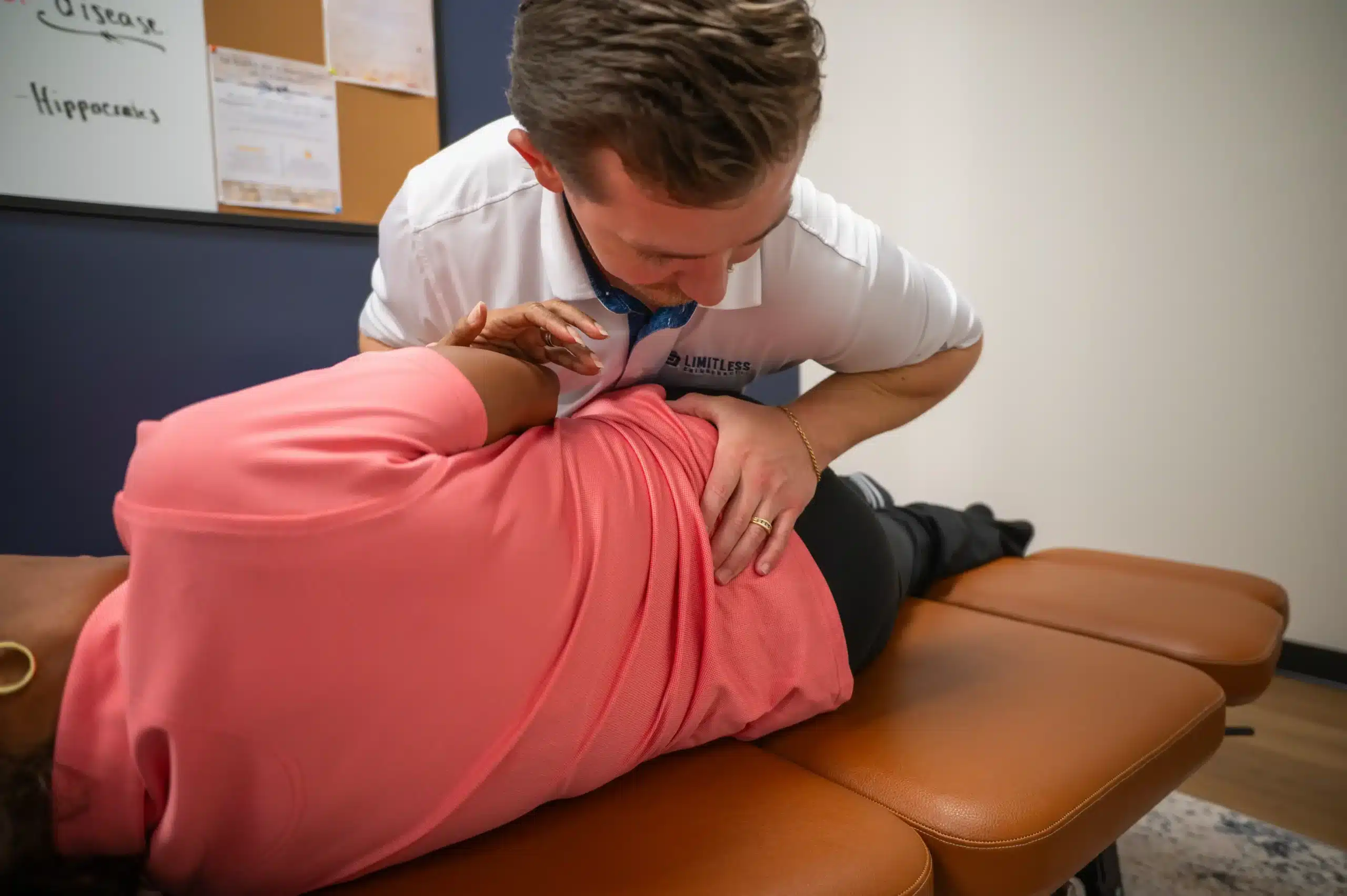 Chiropractic services fort worth side posture adjustment