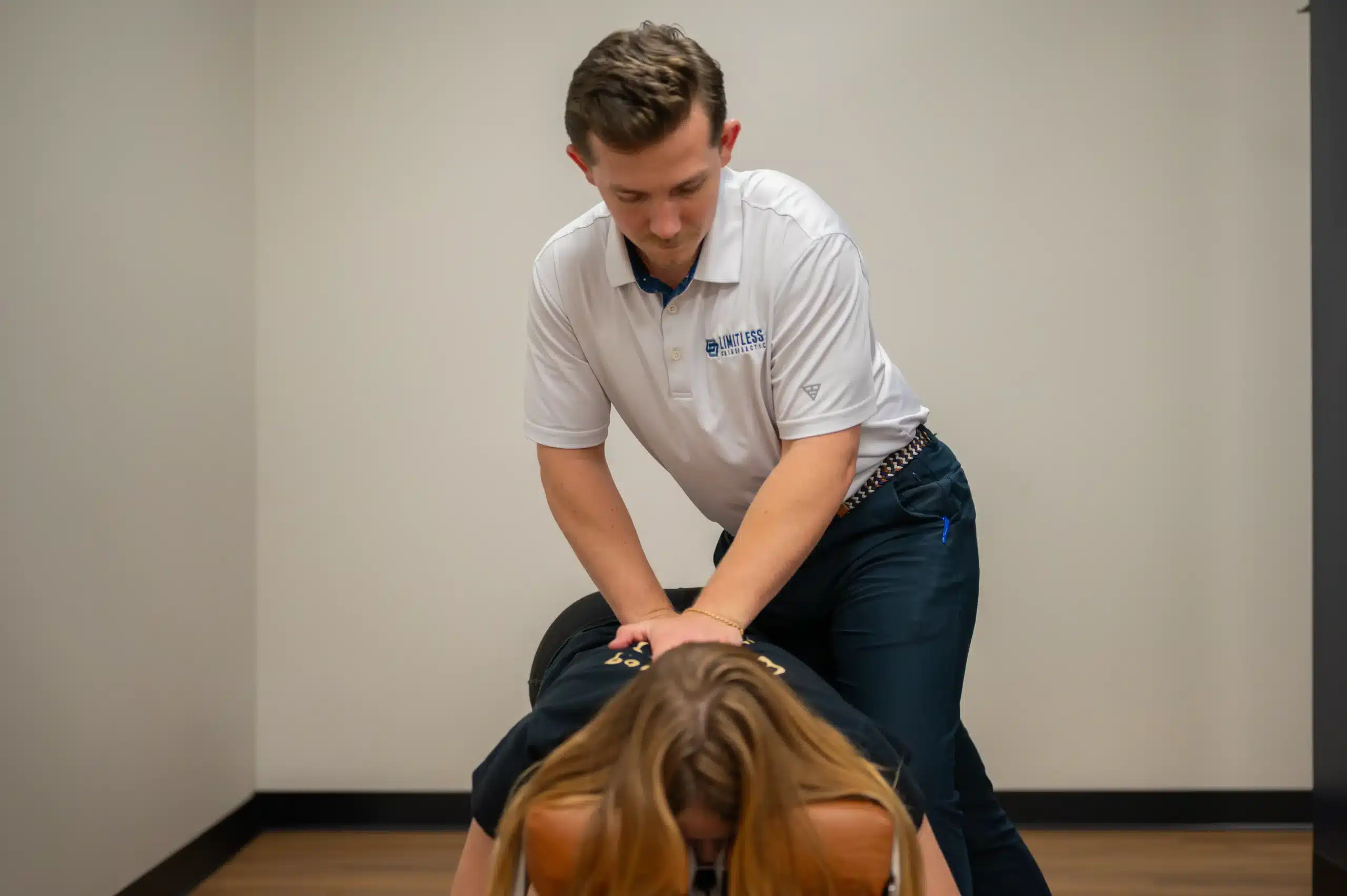 Chiropractic services at Limitless Chiropractic with Dr. Seth Little providing relief care